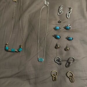Sassy Silver and Turquoise Jewelry Set